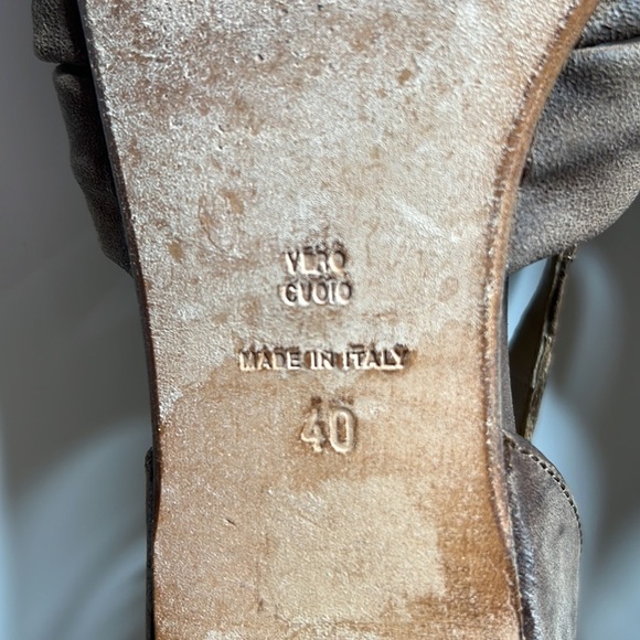 Bruno Magli Made In Italy Brown Leather Sandals Size 40 - 10 - Picture 8 of 8